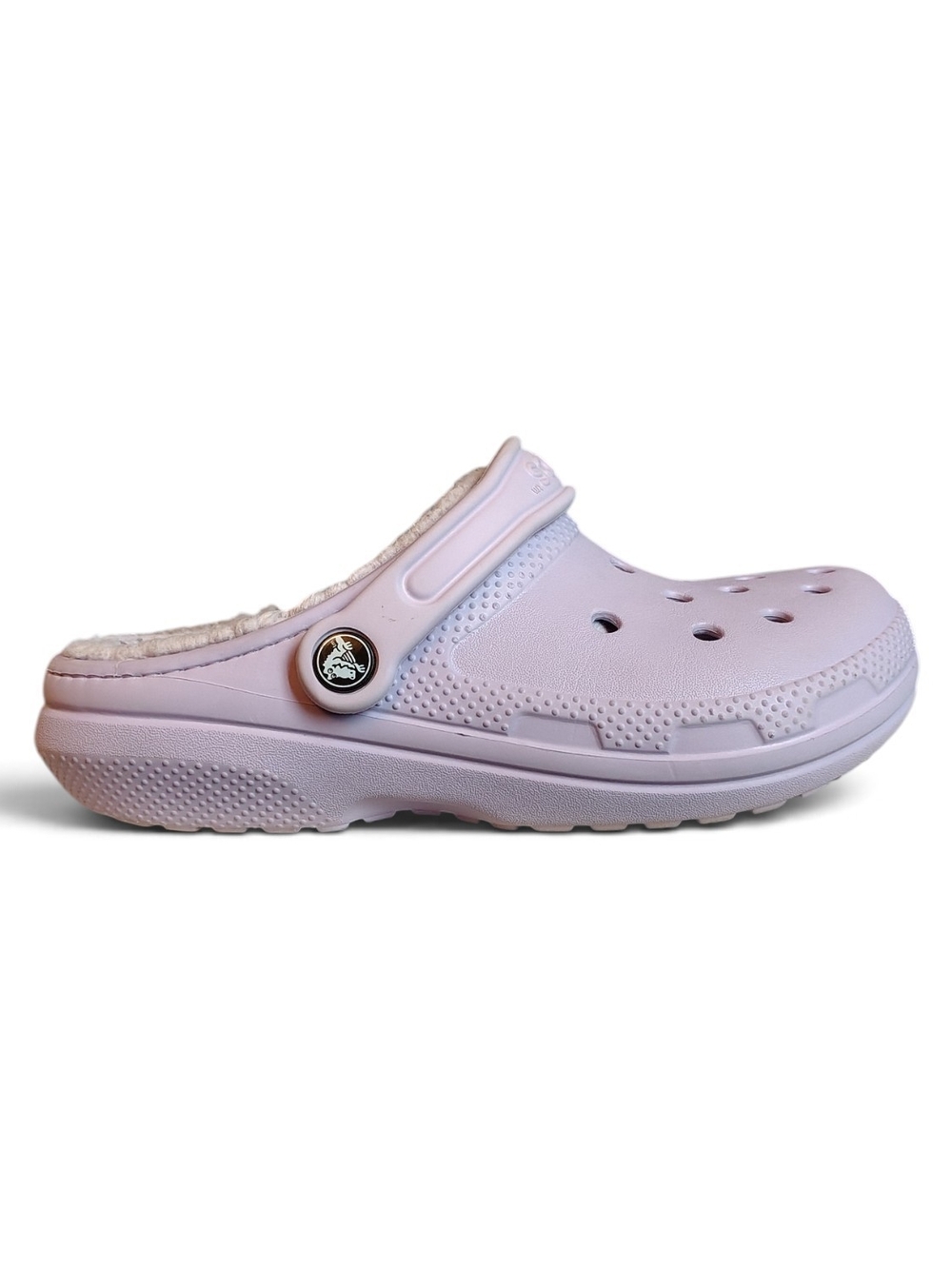 Crocs Classic Lined Clog Lavender Purple Women's Size 6 Fur Warm Cozy Slip On